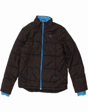 PUMA Boys Padded Jacket 13-14 Years XL Black Urban Commute