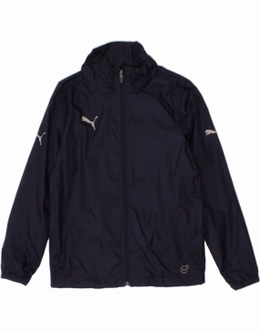 Seasonal Wear Nail-clipper PUMA Boys Rain Jacket 9-10 Years Navy Blue Nylon