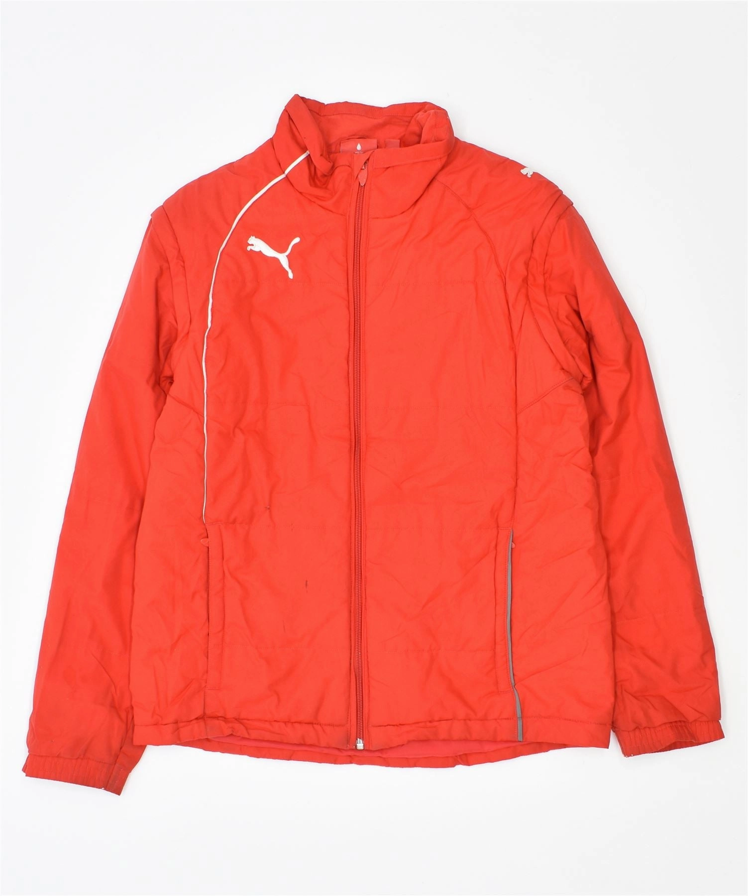 Rain Fit Motivate PUMA Boys Windbreaker Jacket 13-14 Years Red Polyester