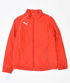 Rain Fit Motivate PUMA Boys Windbreaker Jacket 13-14 Years Red Polyester
