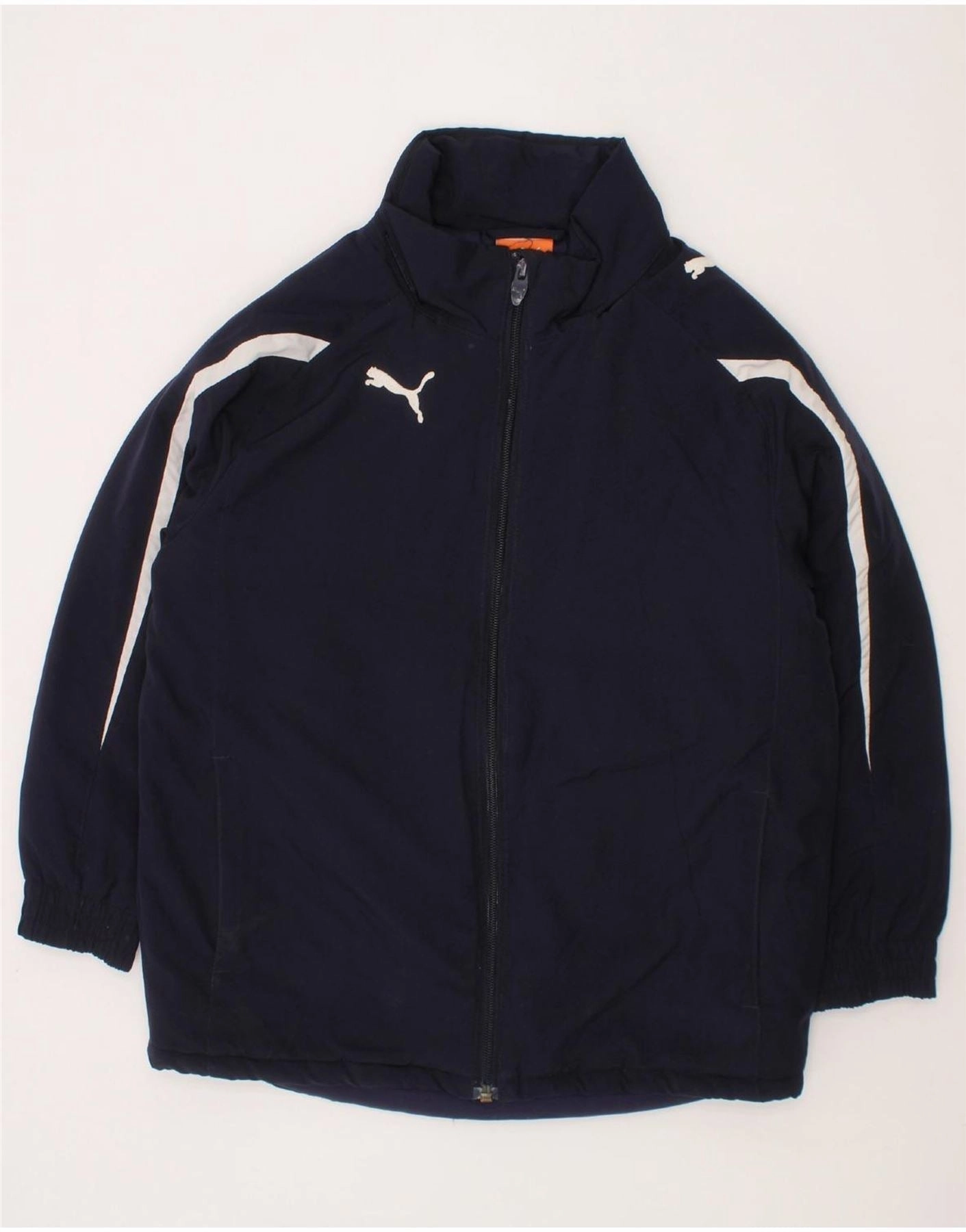 PUMA Boys Windbreaker Jacket 7-8 Years Navy Blue city dwellers