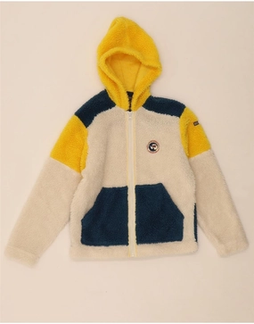 Friendship Lightweight Shield NAPAPIJRI Boys Hooded Fleece Jacket 9-10 Years Multicoloured Colourblock