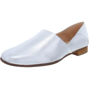 German Engineering Even Guard Pure Tone Womens Leather Slip On Loafers