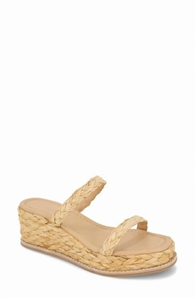 Print Edge Women's Diya Wedge Sandals In Natural