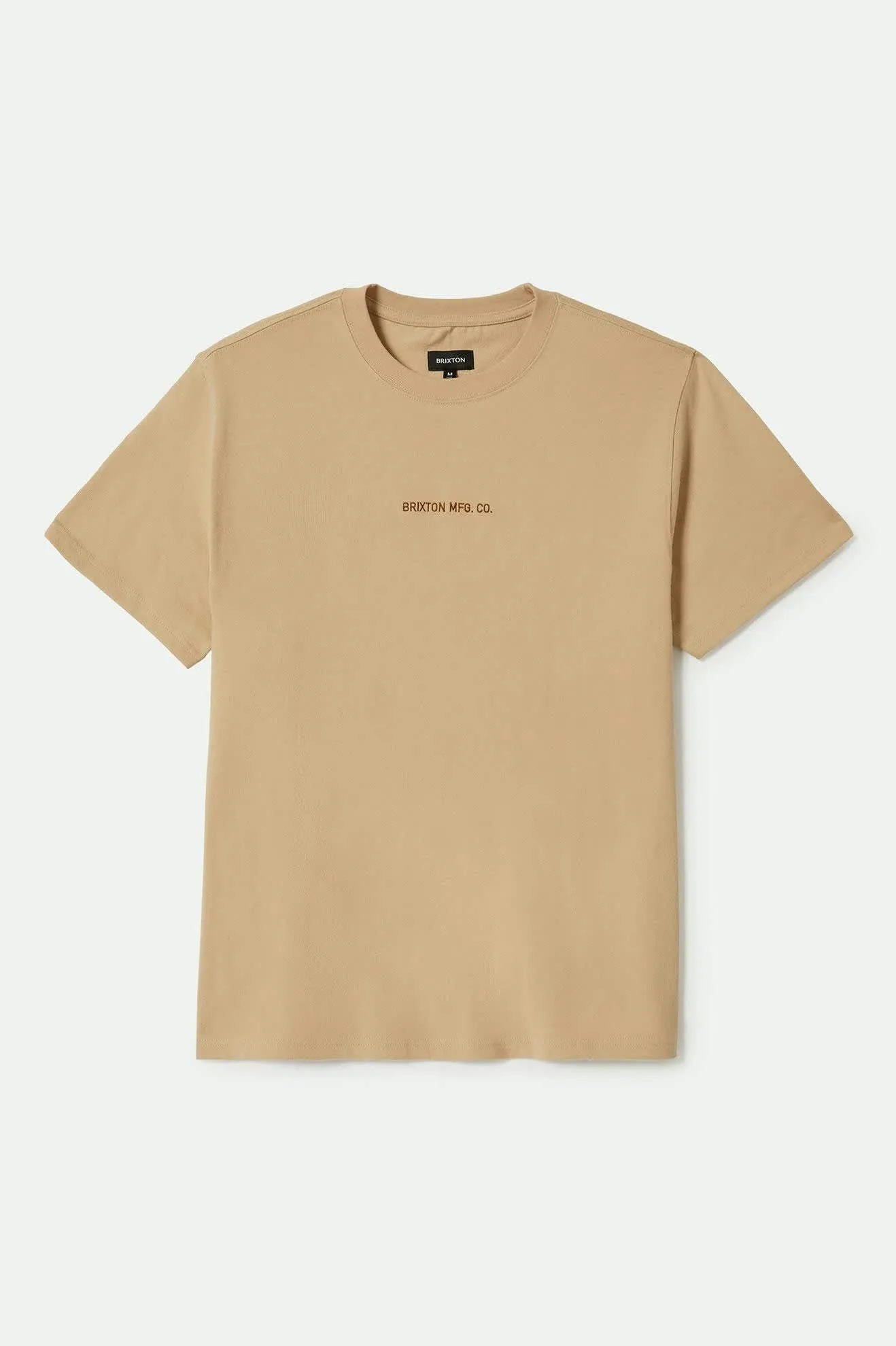 Relaxed Vibe Easy Style Wear Quality Embroidered Heavyweight S/S Standard T-Shirt - Cream Classic Wash