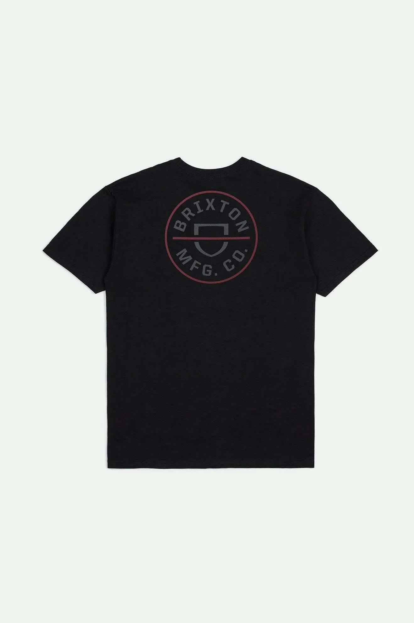 Simple Fashion FadeResistant Coating Crest II S/S Standard T-Shirt - Black/Charcoal/Mahogany