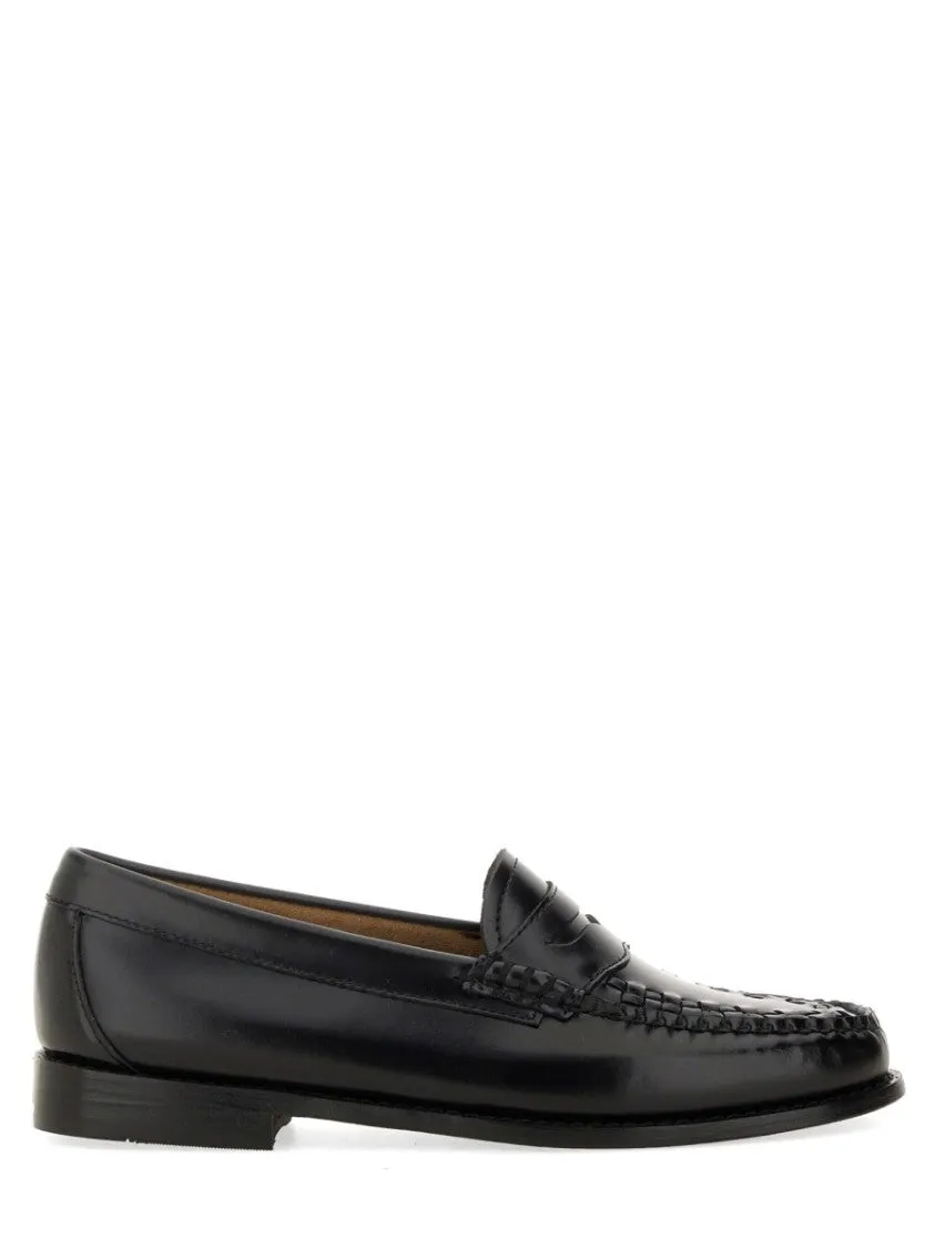 Classic Black Leather Penny Loafer Firm Sure