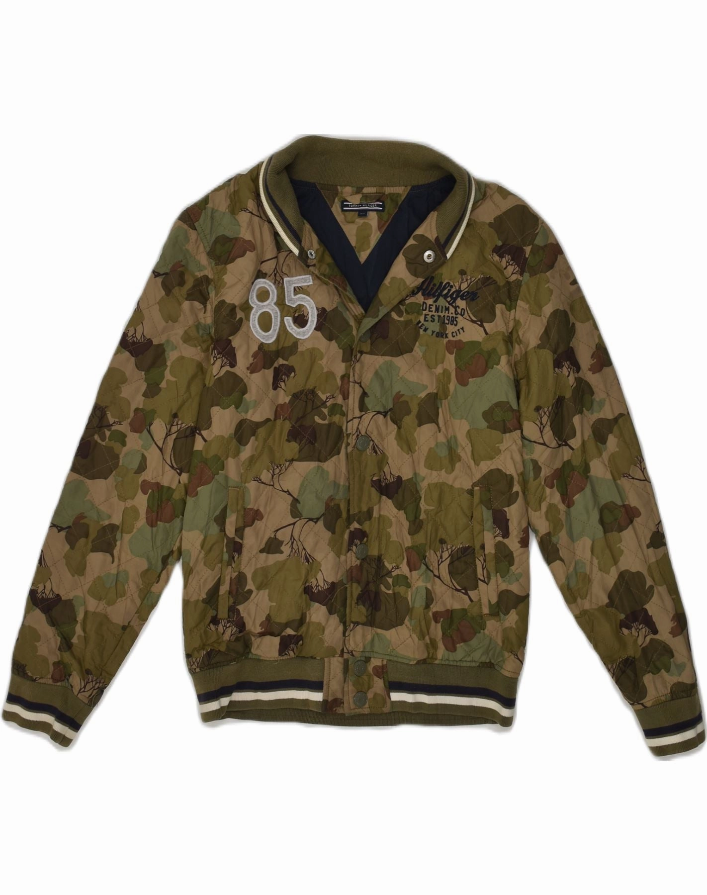 Razor Practical Layer TOMMY HILFIGER Boys Bomber Jacket 13-14 Years Khaki Camouflage Polyester