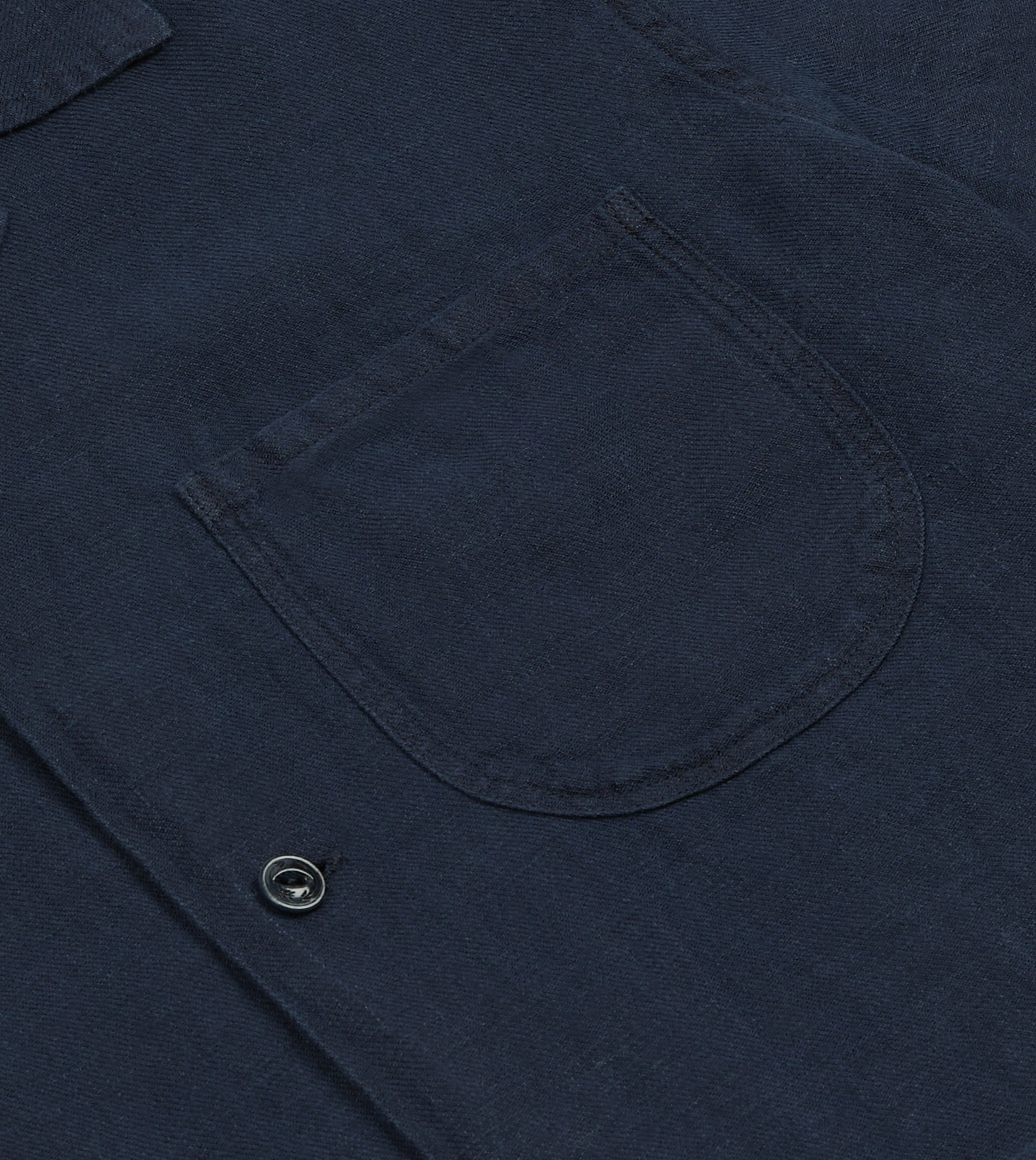 Indigo Linen Short Sleeve Safari Shirt Breathable Layer