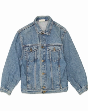BENETTON Boys Denim Jacket 15-16 Years XL Blue Cotton Compression Storage Sack Authorize