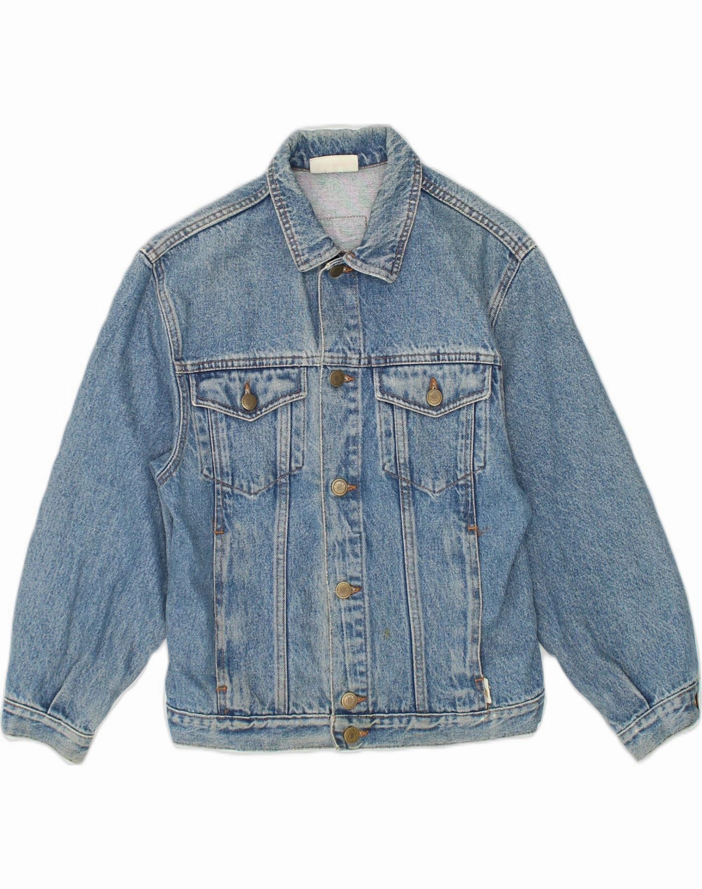 BENETTON Boys Denim Jacket 15-16 Years XL Blue Cotton Compression Storage Sack Authorize