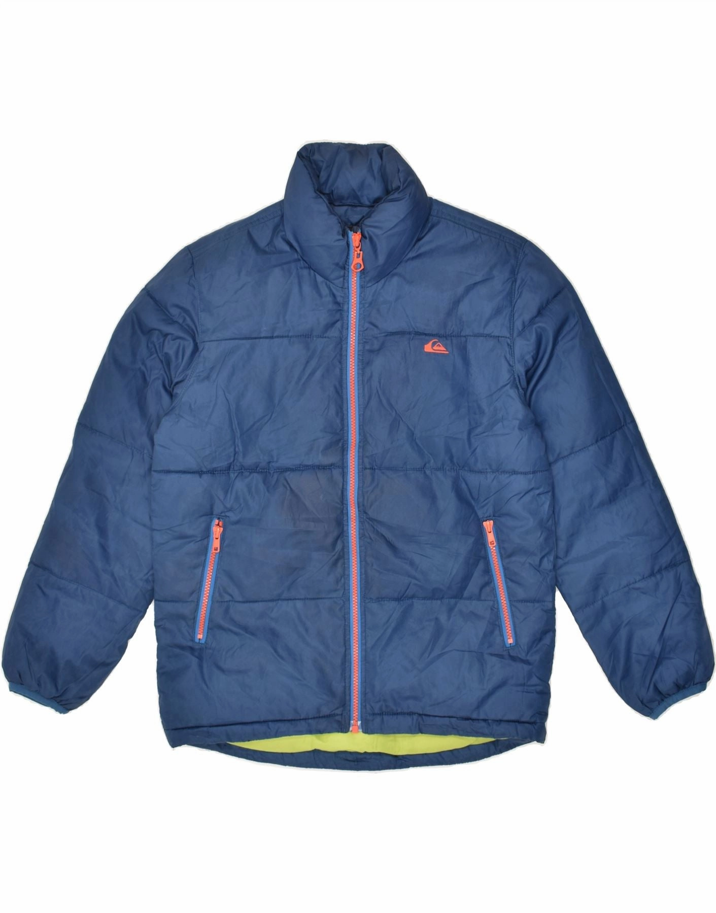 QUIKSILVER Boys Padded Jacket 11-12 Years Blue Polyester Performance Wear Network