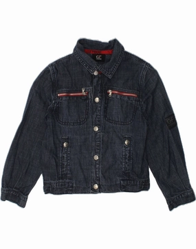 Travel Light thrift - store find GF FERRE Boys Denim Jacket 5-6 Years Navy Blue Cotton