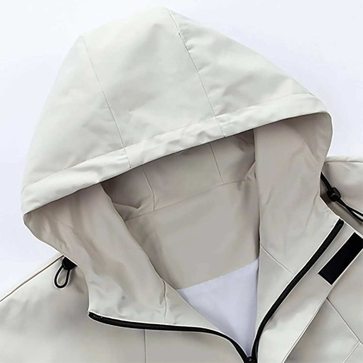 Rain Jackets for Men 2024 Fall Waterproof Lightweight Hooded Raincoat Outdoor Hiking Travel Windbreaker with Pockets