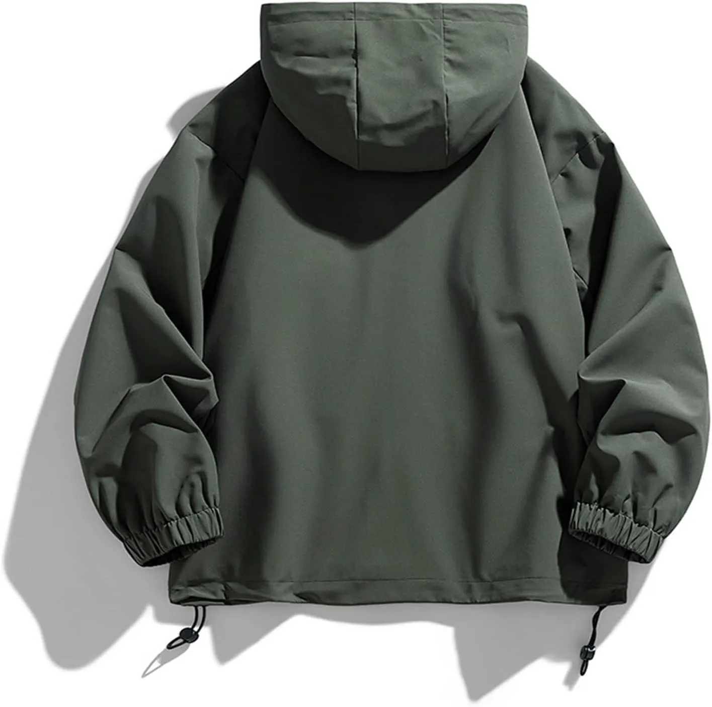 Rain Jackets for Men 2024 Fall Waterproof Lightweight Hooded Raincoat Outdoor Hiking Travel Windbreaker with Pockets