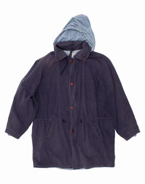 Skate GIORGIO ARMANI Boys Hooded Overcoat 13-14 Years Navy Blue
