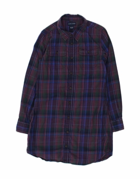 RALPH LAUREN Girls Shirt Dress 9-10 Years Multicoloured Check Cotton Trendy Comfort Clean Outfit