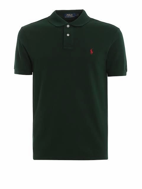 Chic Look Ralph Lauren Small Pony Green Men Polo