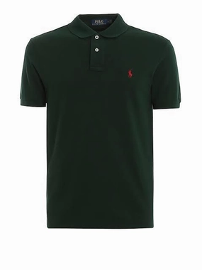 Ralph Lauren Small Pony Green Men Polo Soft Texture Low Profile Silhouette