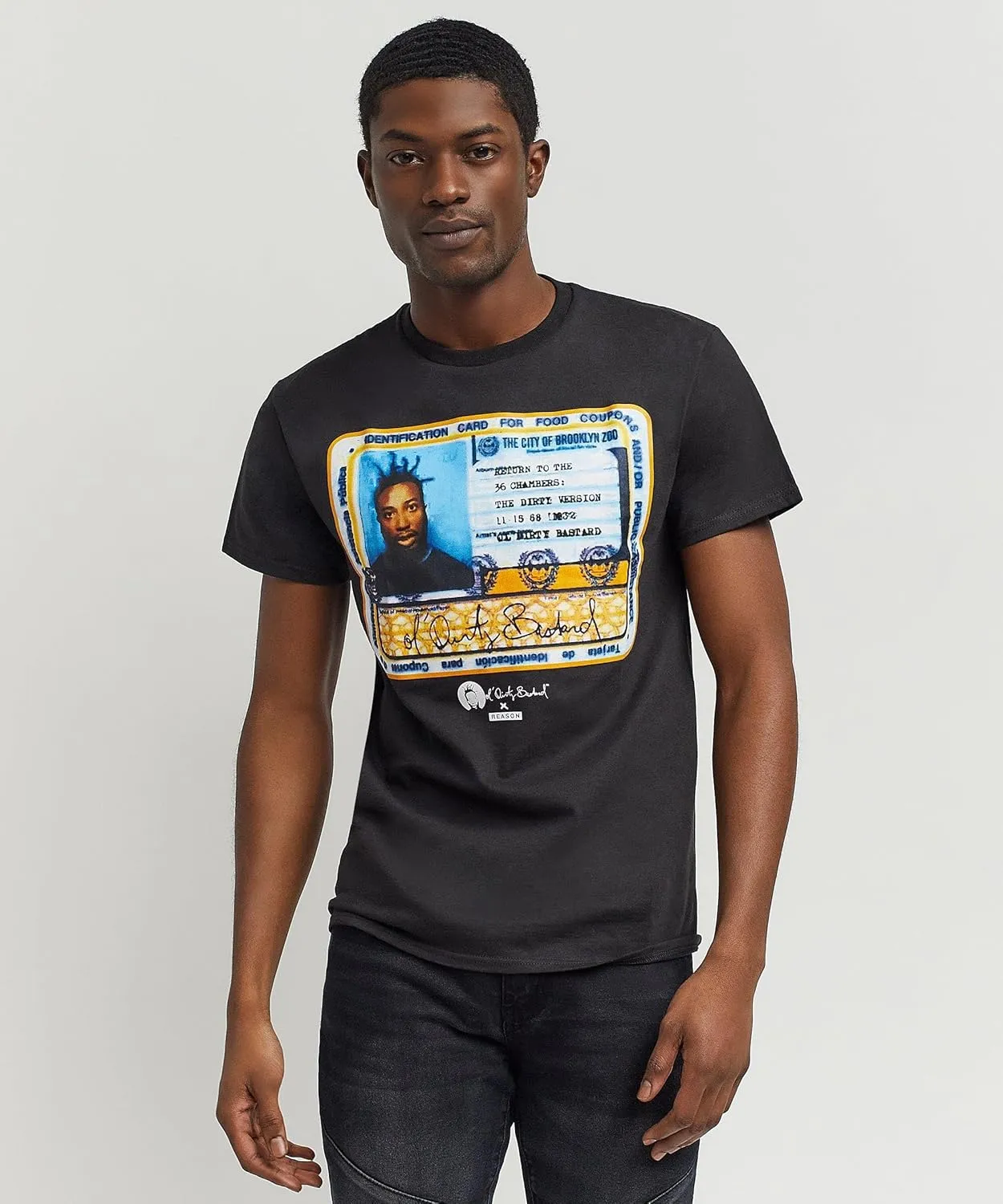 Reason Graphic T-Shirts for Men, Mens Designer Printed Cotton T-Shirts, Crew Neck Short Sleeve, OBD License Custom Print Tee