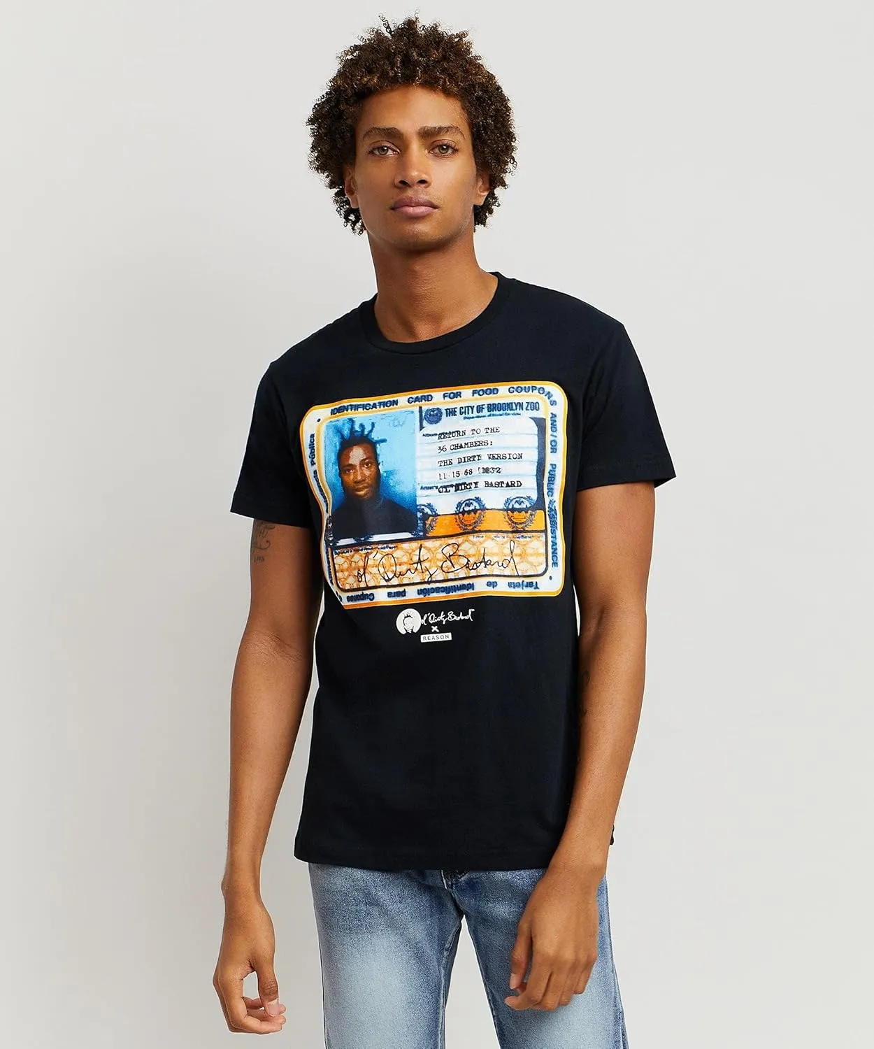 Reason Graphic T-Shirts for Men, Mens Designer Printed Cotton T-Shirts, Crew Neck Short Sleeve, OBD License Custom Print Tee