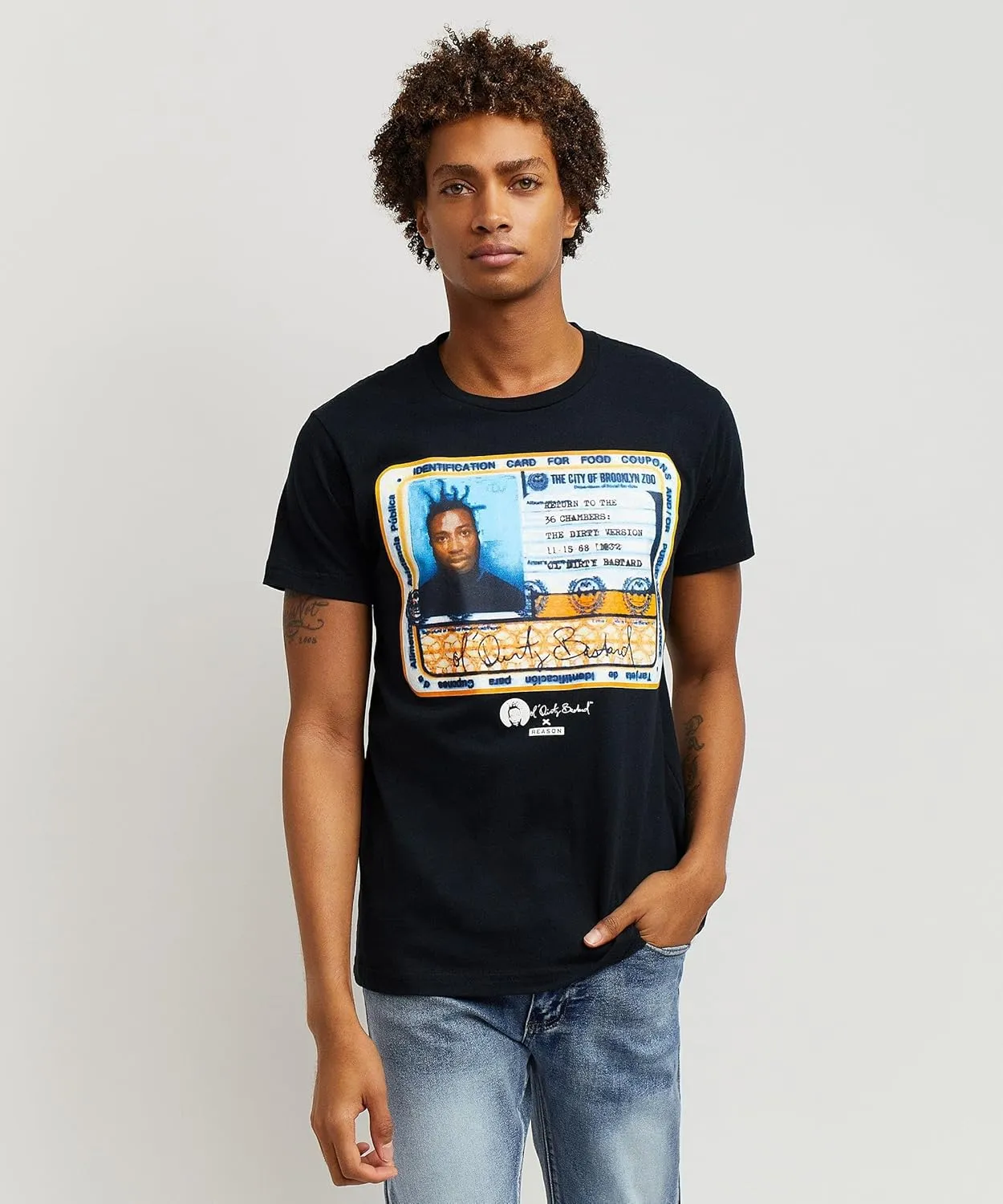 Reason Graphic T-Shirts for Men, Mens Designer Printed Cotton T-Shirts, Crew Neck Short Sleeve, OBD License Custom Print Tee