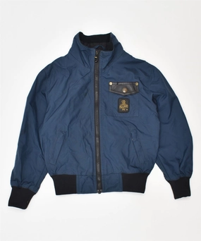 REFRIGIWEAR Boys Bomber Jacket 5-6 Years Blue Polyamide Gift fireplace
