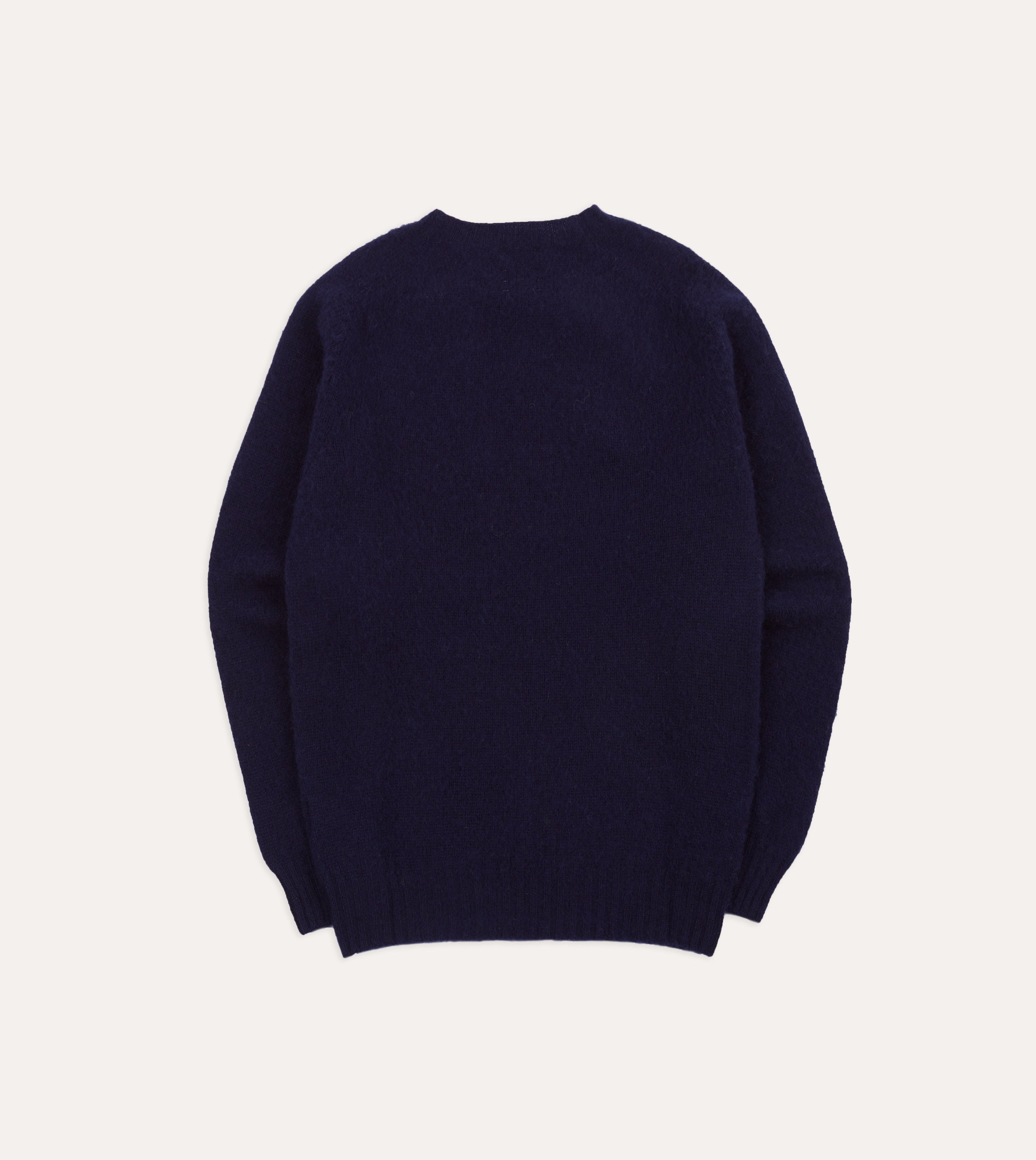 Fresh Look Soft Piece Navy Brushed Shetland Crew Neck Jumper