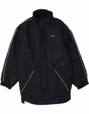 REEBOK Boys Padded Coat 11-12 Years Navy Blue Nylon complementary item