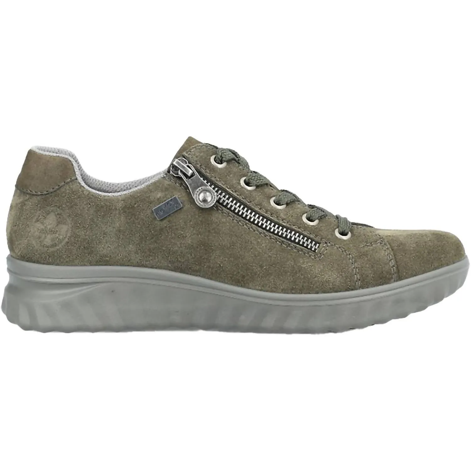 Women's Vegan Suede In Khaki/moor leatherette Slip-On Convenience