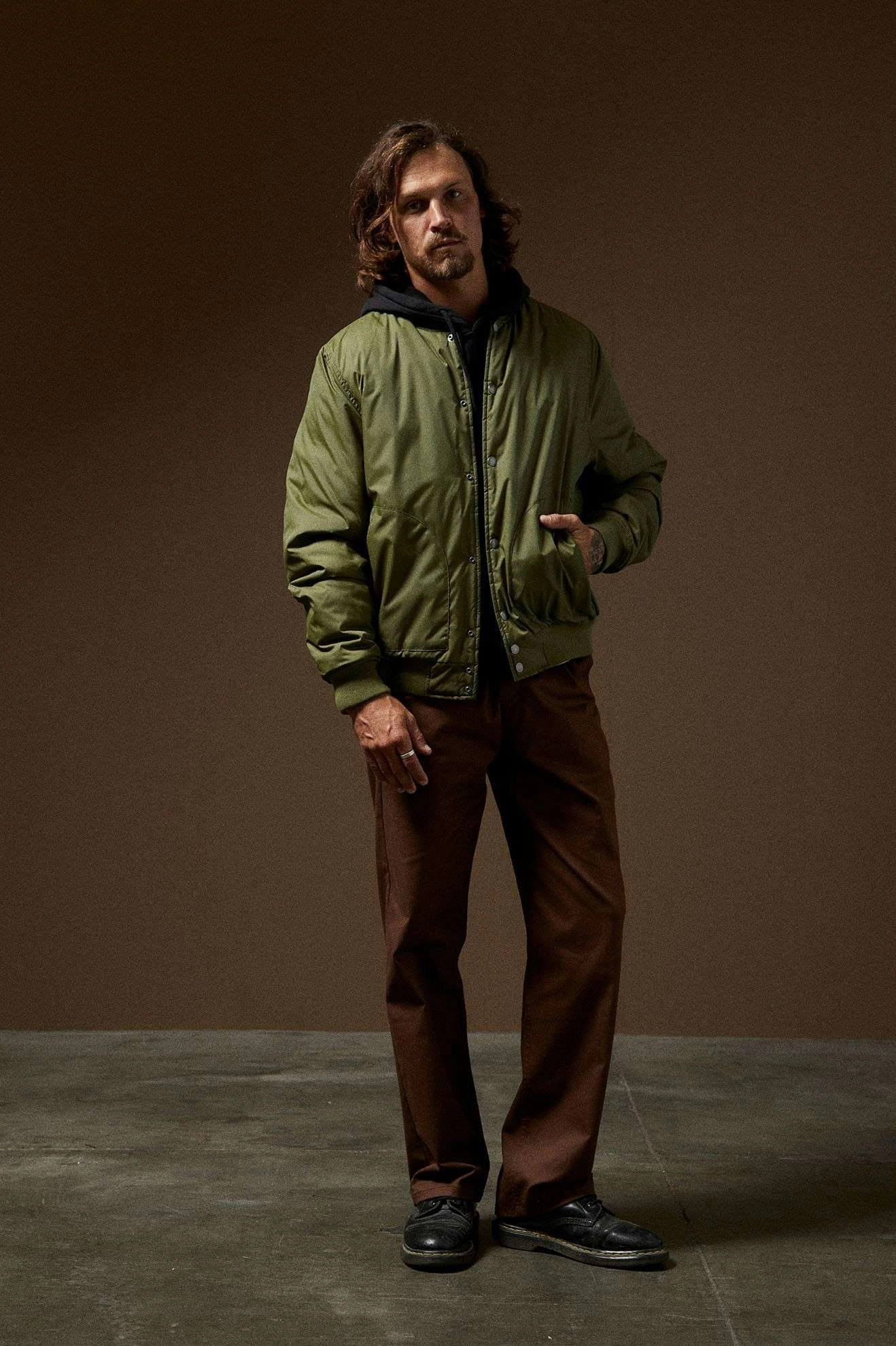 Seasonal Wear Dillinger Flight Bomber Jacket - Cypress Green