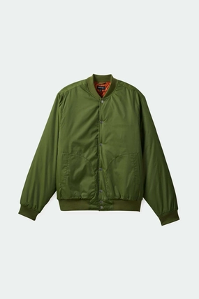 Drop Hood Style Limited Edition Dillinger Flight Bomber Jacket - Cypress Green