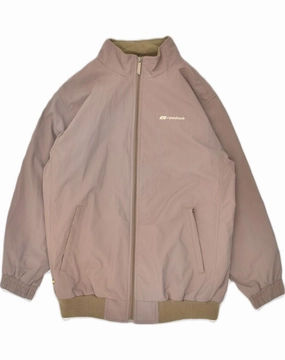 REEBOK Boys Bomber Jacket 14-15 Years Beige Nylon fishermen