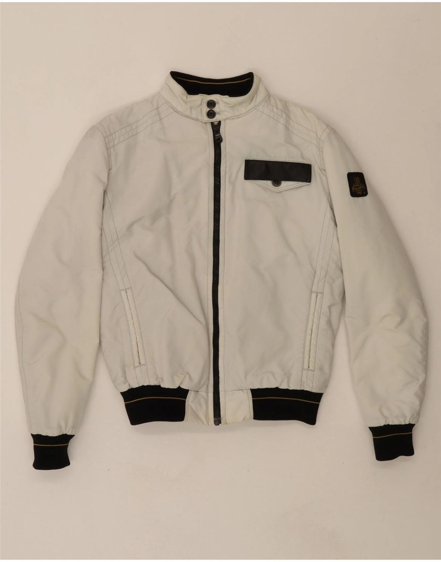 backpack Anti Static Finish REFRIGIWEAR Boys Bomber Jacket 13-14 Years White Nylon