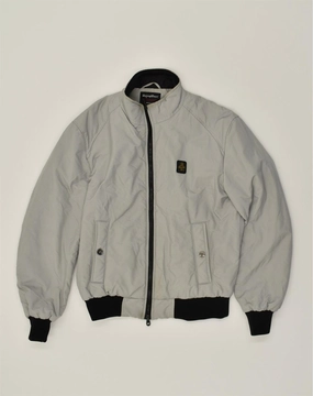 REFRIGIWEAR Boys Bomber Jacket 15-16 Years Grey Nylon Internal Security Pocket Cozy Touch
