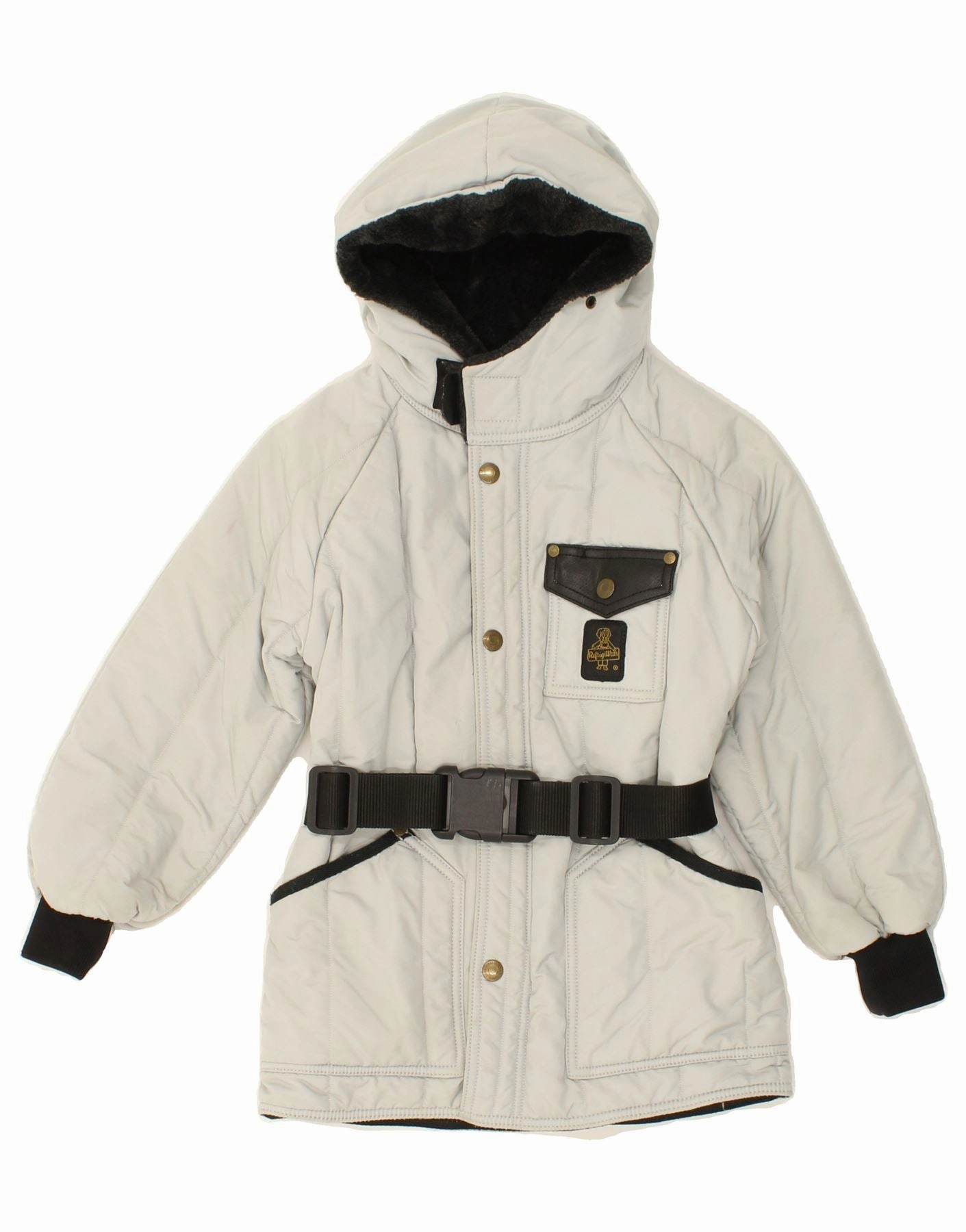 REFRIGIWEAR Boys Hooded Raincoat 5-6 Years White Polyamide muted shades