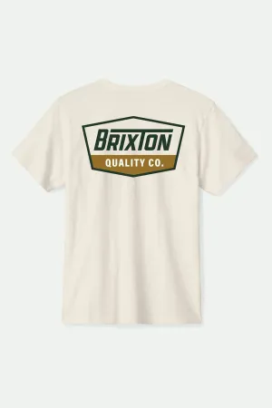 Summer Style Regal S/S Standard T-Shirt - Cream/Dark Green/Metal Bronze