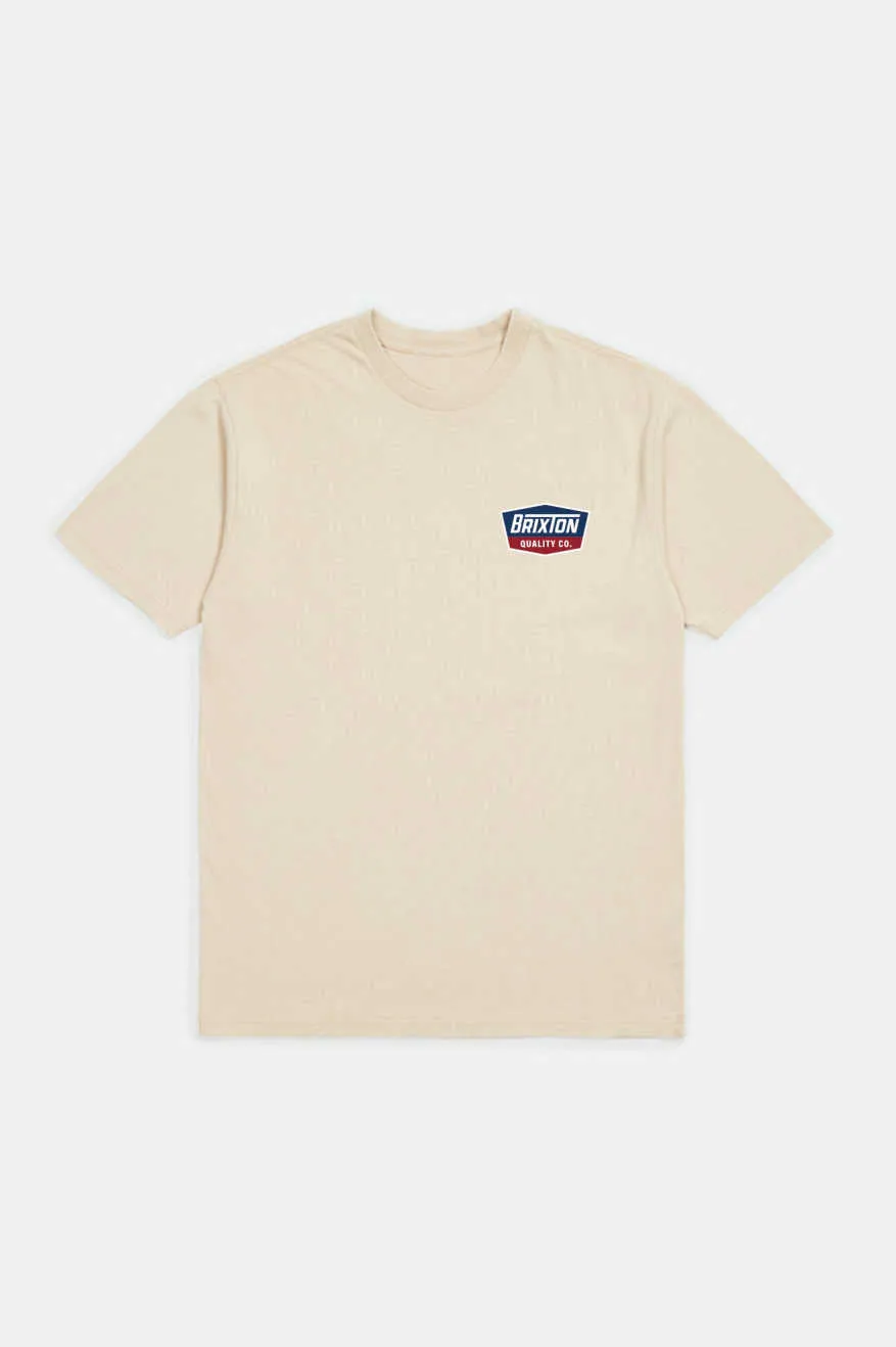 Cool Weather Wear Relaxed Vibes Regal S/S Standard T-Shirt - Cream/Navy