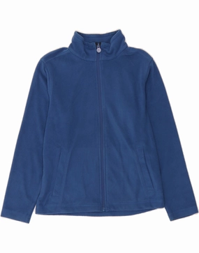Long-sleeved REGATTA Boys Fleece Jacket 9-10 Years Blue Polyester