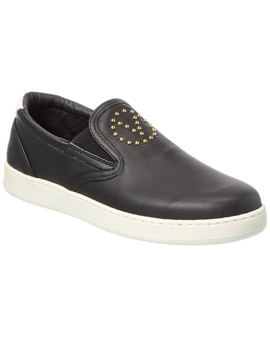 Valentino by Mario Valentino Shira Leather Slip-On Sneaker Commuter Shoes