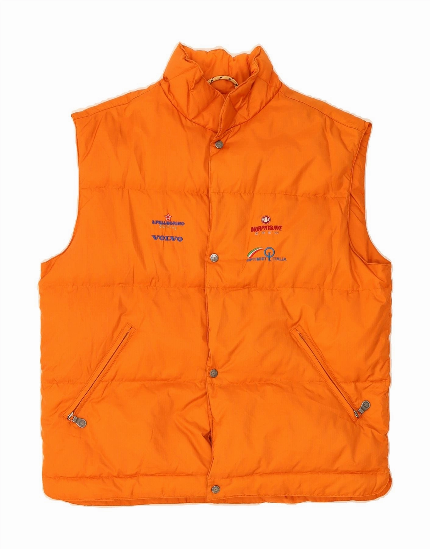 NoiseReduced Closure System spring outfit MURPHY & NYE Boys Padded Gilet 15-16 Years 3XL Orange Polyamide