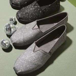 Alpargata Dark Grey Sparkle Glitter Daily Safe Stylish