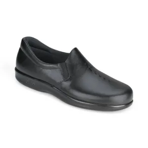 Women's Viva Slip On Loafer - Double Wide Width In Black Wood Lane Soft Path