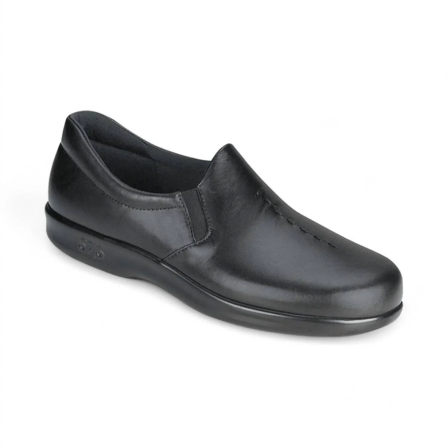 Women's Viva Slip On Loafer - Double Wide Width In Black Wood Lane Soft Path