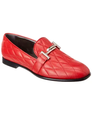 TOD??s Double T Quilted Leather Loafer Work Ready Sunny Path