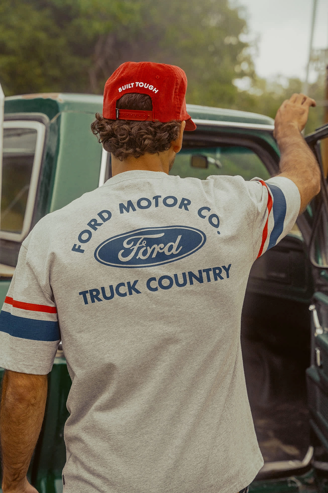 Ford Truck Country Jersey - Heather Grey StretchFabric Breezy Comfort