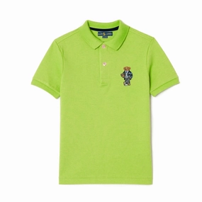 Seam Free Edging Ralph Lauren Bear Polo In Green