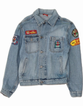 MASON'S Boys Denim Jacket 10-11 Years Blue Dance Double Layered Insulation