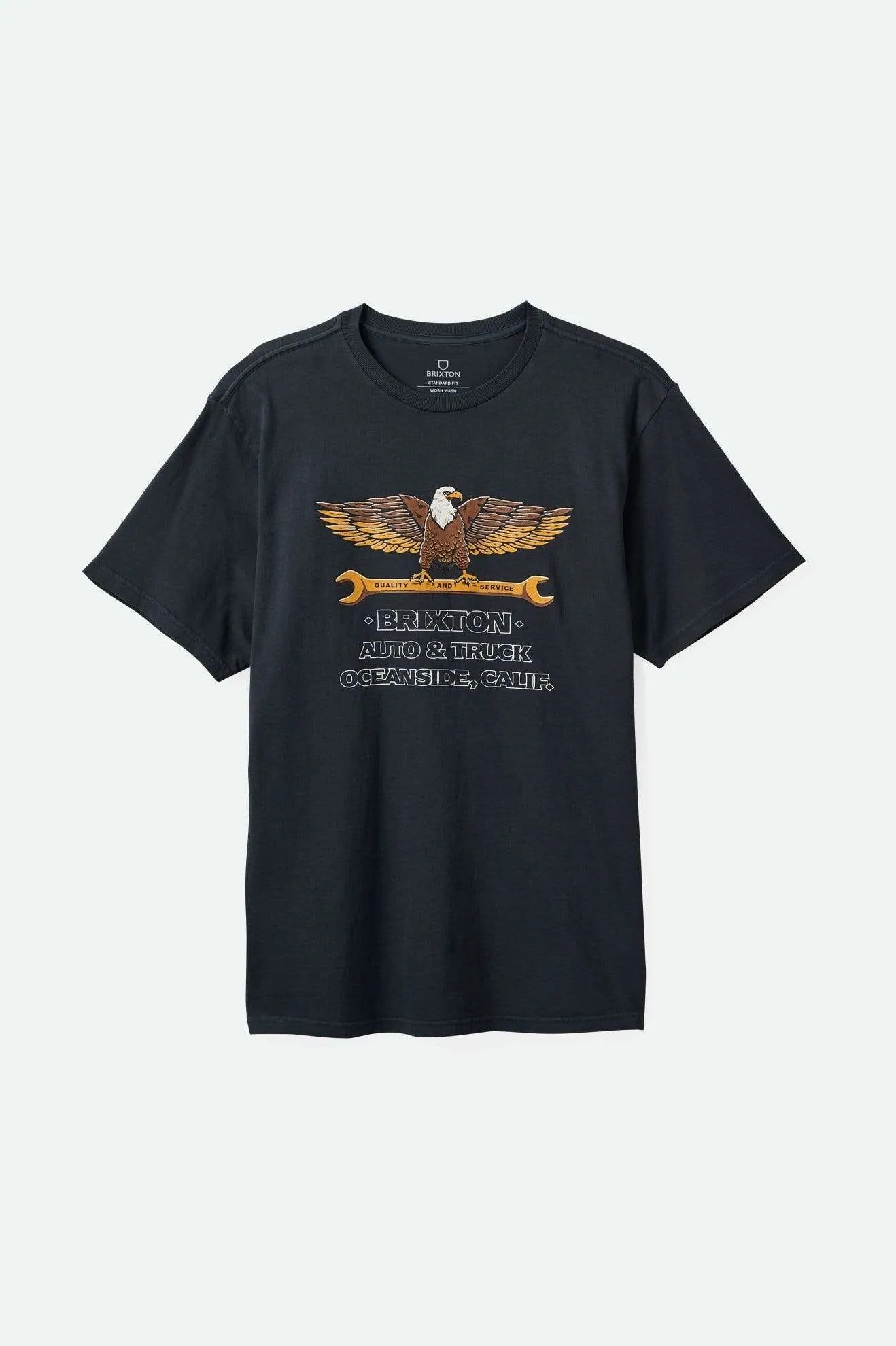 Repair S/S Standard T-Shirt - Black Worn Wash Chic And Comfortable