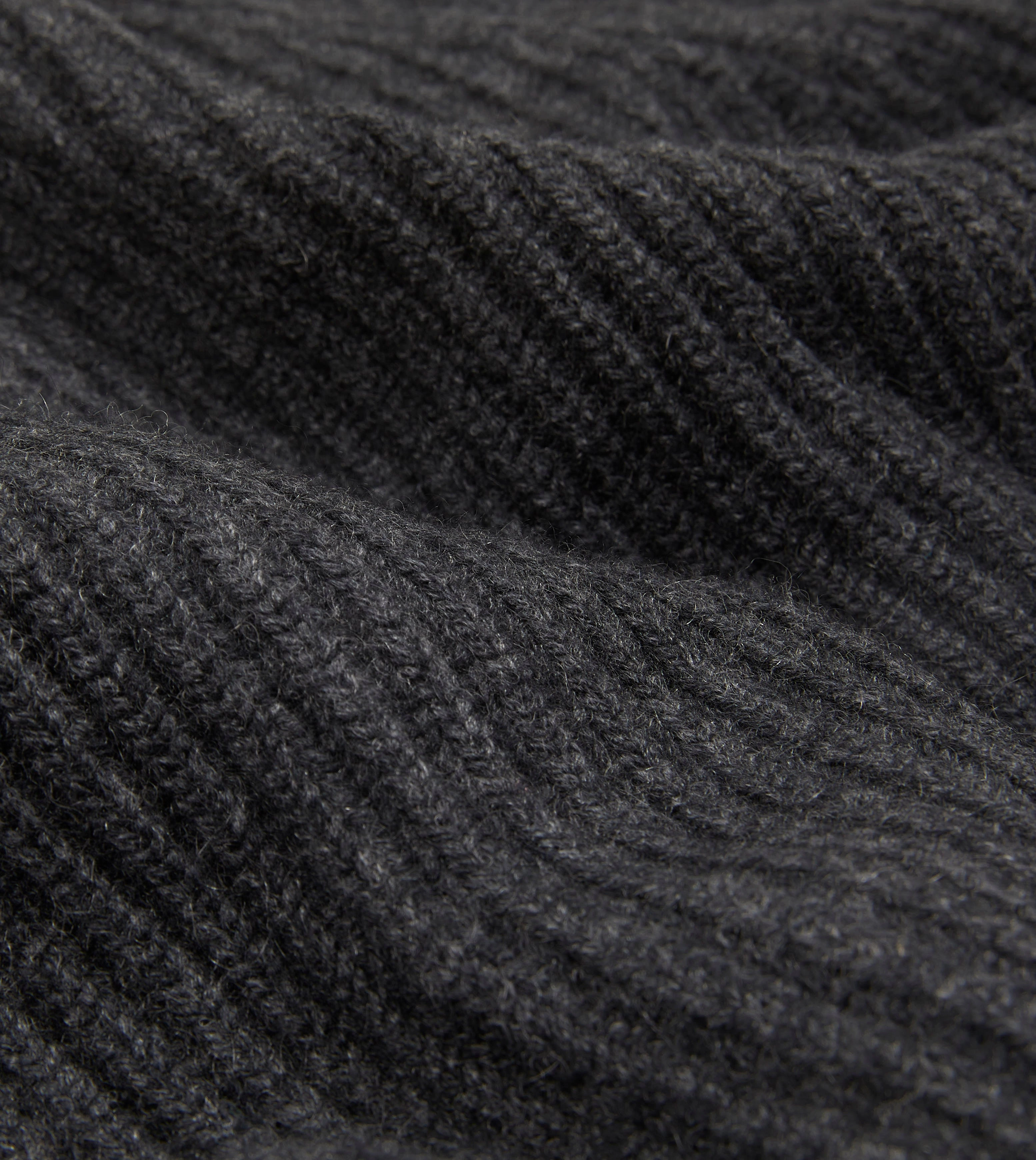 Charcoal Cashmere Shawl Collar Cardigan Versatile Comforted